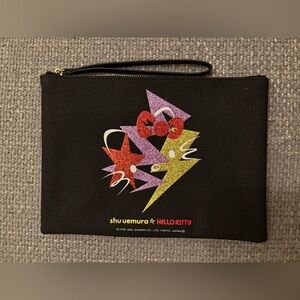 Shu Uemura x Hello Kitty Rock the Party Limited Edition Makeup Pouch New!